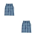 thumbnail image 4 of Guardurnaity Ropa interior de hombre Bóxer tejido Pantalones cortos masculinos Transpirable Suavidad Lavable Ropa de dormir Pantalones de algodón Verde METRO 2piezas, 4 of 6