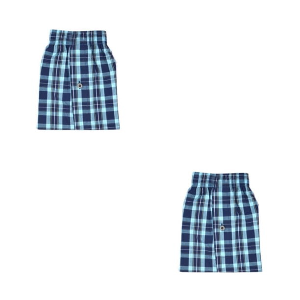 Minnieouse Ropa interior para hombre, bóxer tejido, pantalones cortos para hombre, ropa interior holgada, ropa interior cómoda y suave, Verde SG 2piezas
