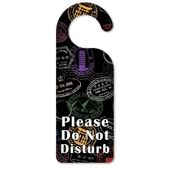 Do Not Disturb Door Knob Hanger Sign - International Postage