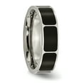 thumbnail image 4 of Titanium Black 6mm Ring Man Wedding Fancy  For Dad Mens  For Him, 4 of 11
