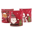 thumbnail image 4 of Christmas Chair Covers Checked Snowman Santa Claus Chair Cover Linen Case Christmas Festival Household Kitchen Restaurant Decoration, 4 of 9