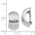 thumbnail image 4 of Auriga Fine Jewelry 14K White Gold Non-pierced Stud Earrings for Women (L- 16mm, W- 9.5mm), 4 of 5
