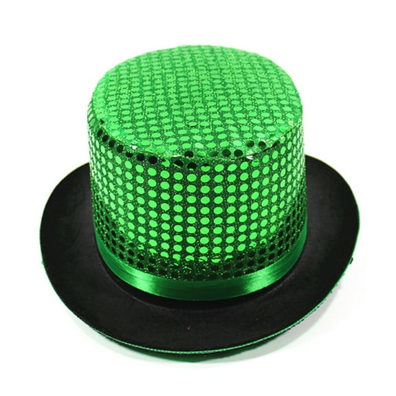 JIKNTTR Tall Hat Vintage British Gentleman Top Hats Stage Performance Sequin Hat Rain Silk Tall Bowler Hat Party Hats Versatile Cap
