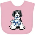 thumbnail image 3 of Inktastic B/w Parti Doodle Dog Boys or Girls Baby Bib, 3 of 4