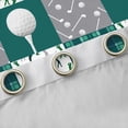 thumbnail image 4 of Feelyou Modern Golf Sport Black Out Curtains, Grey Green Patchwork Curtains Pack of 2 (42x63 Each), Teens Kids Boys Girls Bedroom Curtains, Blackout Curtains Home Decor, 4 of 6