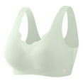 thumbnail image 3 of Lixiuxyad Keyhole Bra Women's Thin Seamless Vest Soft Support Large Chest Small Half Fixed Cup Breathable Bra, 3 of 3