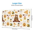 thumbnail image 2 of Xecao Cute Bee Honey Jar Hive Bear for Waterproof Mouse Pad - Extended Contour Mouse Mat, Large Gaming Mousepad Laptop Keyboard Mat with Non-Slip Rubber Base, 2 of 8