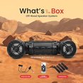 thumbnail image 2 of Pyle Marine ATV Powered Speakers - 4.0 Wireless Bluetooth, 800 Watt, Color Changing LED Lights, IP44 Waterproof, 6.5“ Dual Audio Sound System for UTV, Golf Carts, Jetski and Snowmobile - PLATV65BT, 2 of 5