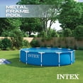 thumbnail image 3 of Intex 28211EH 12' x 30" Metal Frame Round Above Ground Swimming Pool with Pump, 3 of 8