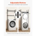 thumbnail image 4 of VEVOR Over Washer and Dryer Storage Shelf Two Row 4 Tiers Washer Rack Black, 4 of 9
