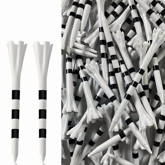Advanced 5-Prong Plastic Long Driver Golf Tees 120 Pack 3 1/4 Inch Driver Golf Tees,Engineered to Reduce Friction & Side Spin with Longer Distance Performance