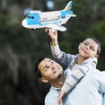 thumbnail image 4 of Mikilon Airplane Toy Transport Cargo Car Toy Play Set Take Apart Plane Gift For Kids, 4 of 9