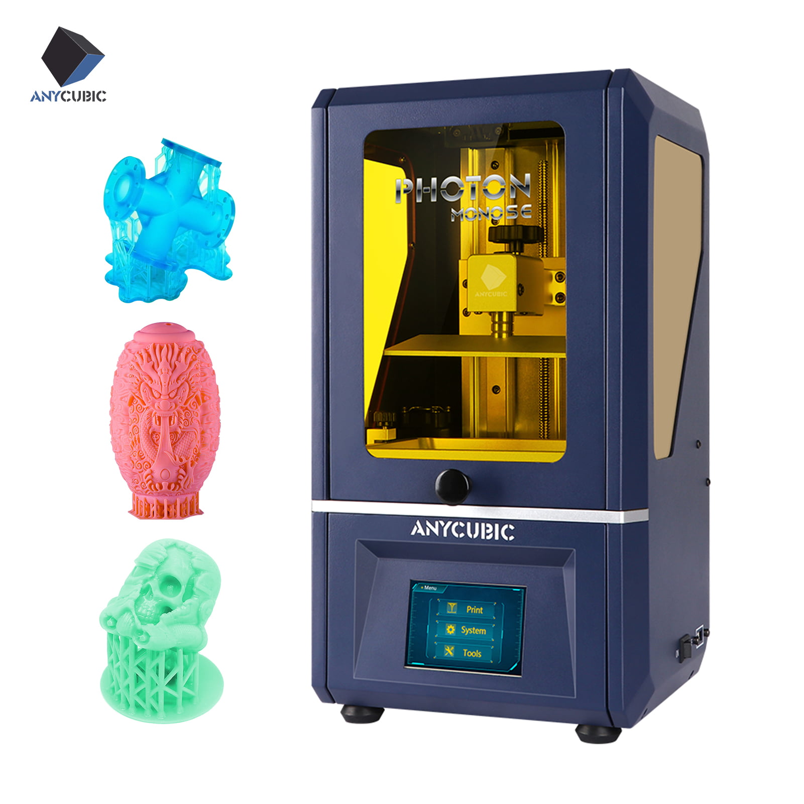 ANYCUBIC Photon Mono SE 3D Printer LCD UV Resin Printer with WiFi APP Control 80mm/h Fast Printing Speed 16-Fold Anti-aliasing Precision and UV Cooling System Print Size 130 x 78 x 160mm