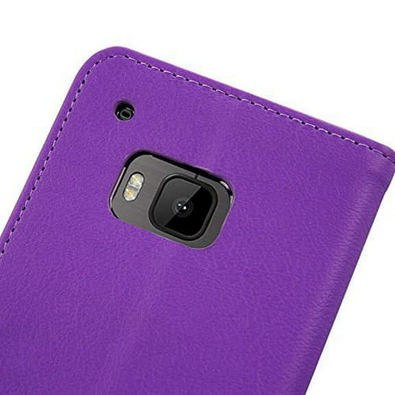 Jumbl Slim Leather Wallet Case  for HTC M9 - Purple