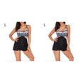 thumbnail image 2 of Soidarity 2021 verano mujer traje de baño elástico estampado traje de baño sin espalda inalámbrico traje de baño playa fiesta deportes traje de baño Flor rosa L 2piezas Soidarity CBP582091, 2 of 6