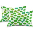 thumbnail image 2 of GZHJMY St. Patrick's Day Clover Satin Pillowcase, Soft Breathable Silk Pillow Case with Envelope Closure for Hair and Skin, King Size 40 x 20 Inch Home Decor, 2 of 7