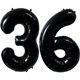 thumbnail image 1 of Globo LVMOQIQIU, lámina negra, número 36, 40 pulgadas, decoración de fiesta, 1 of 7