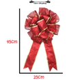 thumbnail image 4 of HLONK Red and Gold Christmas Tree Decorations 1 Pc Large Christmas Bow Red and Gold Bow Bouquet Decorations Red Bows Christmas Decorations Outdoor Red and Gold Christmas Decorations, 4 of 7