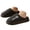 Black, variant on Pandaie Slippers for Men Warm Memory Foam Comfy House Slipper Non Slip Rubber Sole Open Back Fashion Home Shoes for Indoor Outdoor Size 7.5‑12.5