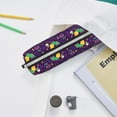 thumbnail image 6 of Naloa Mardi Gras and Donuts Leather Pencil Case, Makeup Pouch, Zipper Pouch for Daily Essentials, Storage Organizer, Cosmetics and Stationary Bag, 6 of 7
