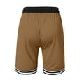 thumbnail image 6 of Caqnni Basketball Shorts for Men Drawstring Casual Summer Quick Dry Sports Workout Jerseys Shorts with Pockets Sports Gym Basketball Casual Shorts Summer Beach Shorts (M,Coffee), 6 of 6