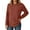 Brick Red, variant on Women's Sweaters Womens Fall Tops Stylish Pullover Sweater With Round Neck Long Sleeve for Autumn Winter Fashion