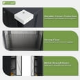 thumbnail image 5 of Patiowell, 26cu.ft Tall Black Steel Shed with 3-Tier Shelves - Vertical Organizer Shed for Garden/Tools, 5 of 9