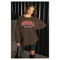 thumbnail image 6 of Women's Gameday Couture Brown Georgia Bulldogs Leopard Oversized Sweatshirt, 6 of 6