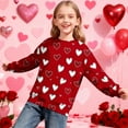 thumbnail image 5 of KyCheLot Girls Cute Sweatshirts Valentine's Day Printed Long Sleeve Casual Sports Crewneck Warm Pullover Tops 1-15 Years, 5 of 7