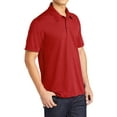 thumbnail image 4 of Mafoose Men's Active Textured Polo T-Shirt True Red 3X-Large, 4 of 5