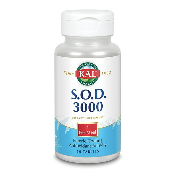 S.O.D. 3000 Superoxide Dismutase and Catalase Antioxidant Activity