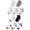 White; Blue; Grey, variant on Hanes Infant/Toddler Boys' Ankle Socks, Gripper Foot Bottoms, 10-Pairs