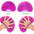 thumbnail image 3 of Cheers.US 1 Pair Swim Paddle Hand, Swim Training Paddle Adjustable Diving Training Hand Fin Flipper Flat Paddle Swimming Training Aid for Men Women Children, 3 of 3