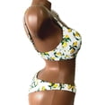 thumbnail image 2 of Victoria's Secret White Lemon Push Up Swim Set Bikini Top Bottom 2 Piece 38D-Large NWT, 2 of 3