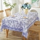 thumbnail image 2 of Summer Rectangle Tablecloths Spring Blue White WaterProof Table Cover Holiday Wedding Party Home Kitchen Dining Room Table Decor, 2 of 5