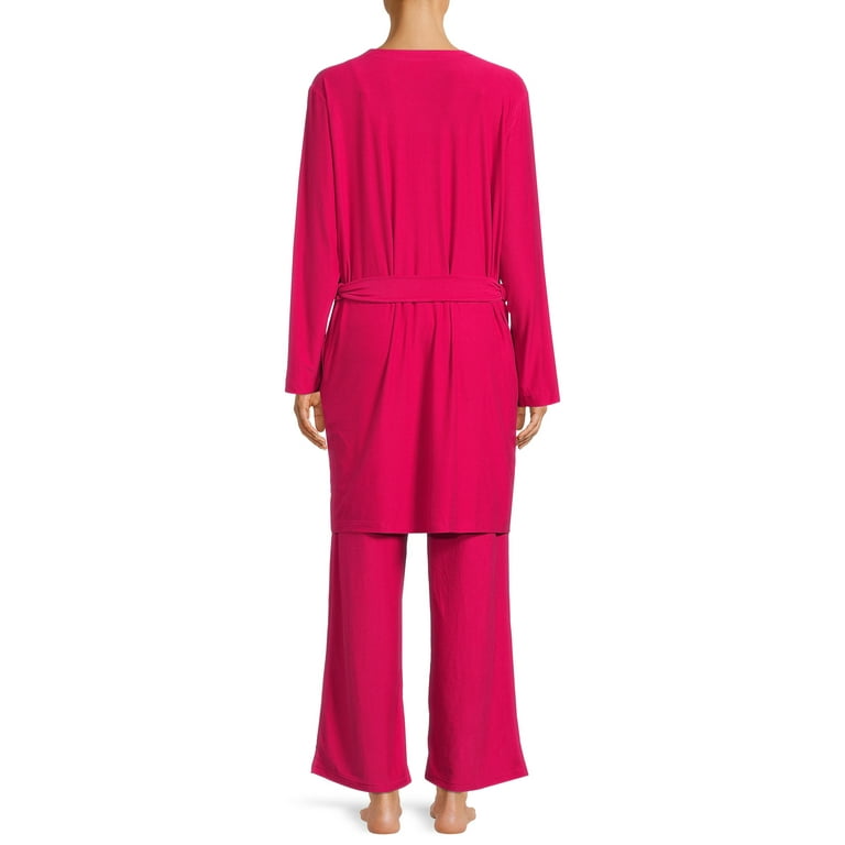 3 piece pajama 2024 set with robe