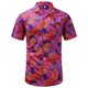 thumbnail image 3 of Camisa hawaiana de playa para hombre, ropa con estampado 3D de hojas de madera, palmeras y2k, blusa informal de verano con solapa y manga corta, 3 of 5
