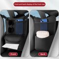 thumbnail image 2 of Bolsa de almacenamiento para asiento de coche, organizador de cuero para huecos de asiento de coche (gris), 2 of 8