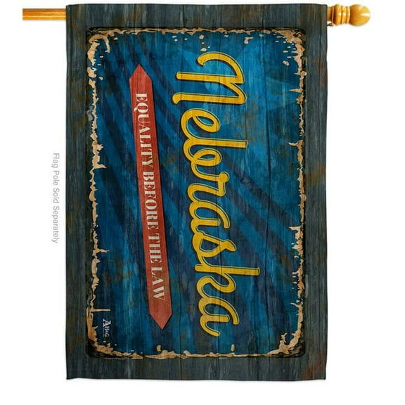 28 x 40 in. Nebraska Vintage American State House Flag with Double-Sided Horizontal Decoration Banner Garden Yard Gift