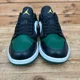 thumbnail image 4 of Ni-k-e Trainers Mens Size UK 6 Air Jordan 1 Low Green Toe Leather Casual Shoes AJ, 4 of 6