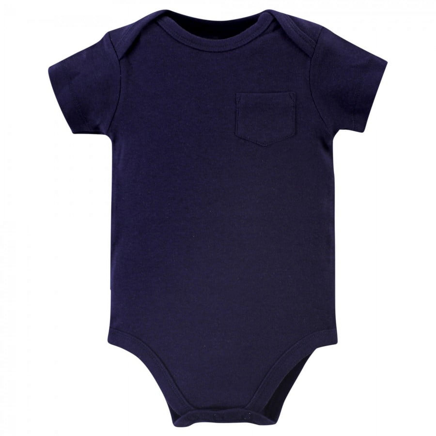 Touched by Nature Baby Boy Organic Cotton Bodysuits 5pk, Truck, 9-12 Months