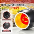 thumbnail image 4 of Calentador de sopas CMOOD, 10,5 litros, 10,5 cuartos de galón, comercial, con acero inoxidable, 4 of 7