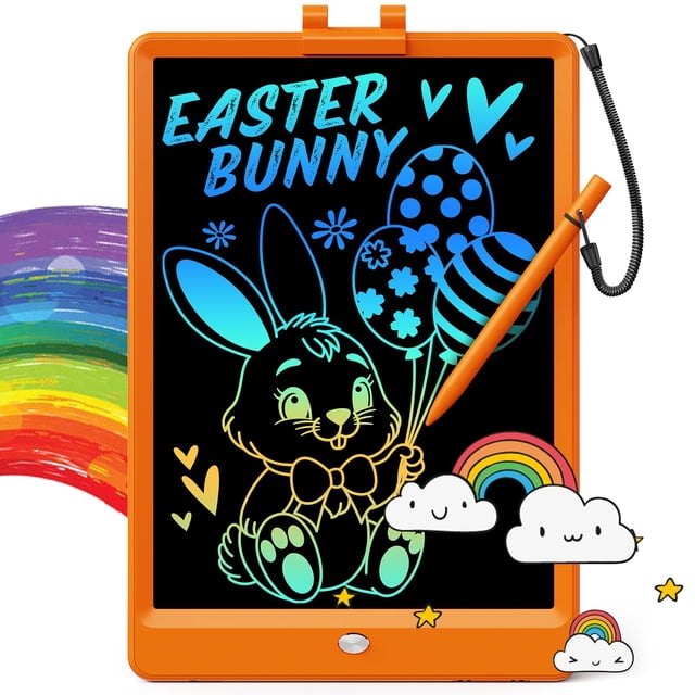 Tableta de escritura LCD TEKFUN Magic Doodle Board de 10 pulgadas naranja