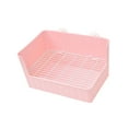 thumbnail image 4 of lionlar Rabbit Potty Trainer Tray Bedding Box Easy to Clean Litter Pan Pets Toilets for Pink, 4 of 9