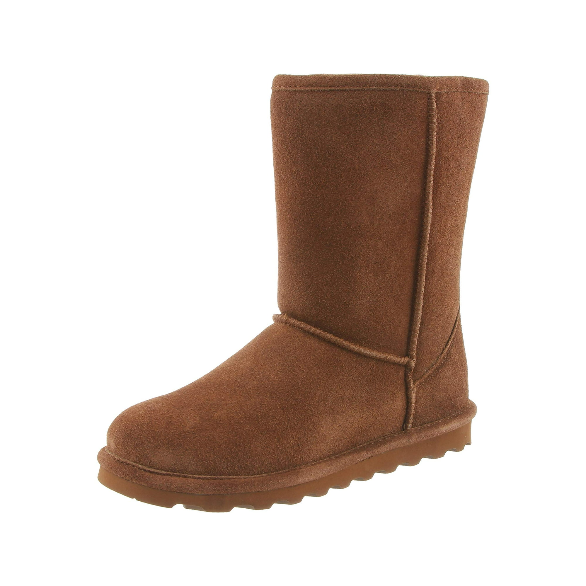 BEARPAW Women s Elle Short Wide Hickory Size 8 Women s Boot Classic Suede Women s Slip On Boot Comfortable Winter Boot