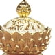 thumbnail image 5 of Quemador de incienso de flor de loto, estilo budista de Oriente Medio, aleación de zinc, bronce, mini incienso, artesanía de metal, decoración del hogar y el dormitorio. Style1 Gold, 5 of 5