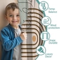 thumbnail image 3 of Blackout Kids Curtains,Brown Boho Geometric and Plant Pattern Childrens Insulated Curtains Set Of 2,Bedroom Essentials,Toddler Room Decor 42x54in(106x137cm), 3 of 5