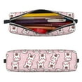 thumbnail image 2 of Yiaed Cute Rabbit Print Leather Pencil Case - Leather Pen Pencil Holder - Elegant & Practical Pencil Pouch for Work & Office, 2 of 7