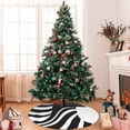 thumbnail image 7 of Sikiie Abstract Monochrome Profile 30-48 inches {designName} Print Christmas Tree Skirt Snowman Xmas Tree Skirt with Edge Christmas Decorations for Holiday Party-48", 7 of 7