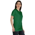 thumbnail image 2 of Inkmeso Womens Basic Crewneck Tshirt Short Sleeve Regular Fit Long Tee Workout Top, 2 of 8